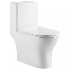 Унитаз BelBagno Lounge BB8618CPR-MN/SC моноблок безободковый