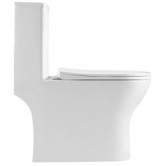 Унитаз BelBagno Lounge BB8618CPR-MN/SC моноблок безободковый