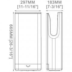 Сушилка для рук электрическая SantiLine SL-8002