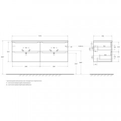 Тумба под раковину BelBagno Etna 140 rovere moro ETNA-1400-4C-SO-2-RW