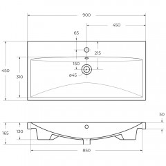 Раковина мебельная BelBagno BB-0323-90-LVB