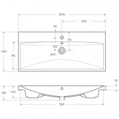 Раковина мебельная BelBagno BB-0324-100-LVB