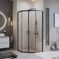 Душевой угол BelBagno Uno UNO-195-P-2-90-C-NERO