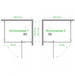 Душевое ограждение Royal Bath RB7090HPVD-C-BL