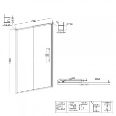 Душевая дверь Niagara Nova NG-34-L13CHGR