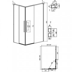 Душевое ограждение Grossman Galaxy 300.K33.01.1170.21.00