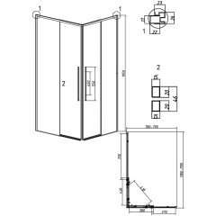 Душевое ограждение Grossman Galaxy 300.K33.01.1280.10.00