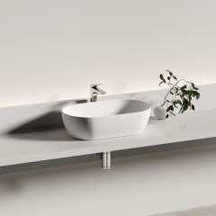 Раковина накладная Ceramica Nova Twist CN12001MW