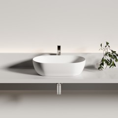 Раковина накладная Ceramica Nova Twist CN12001MW
