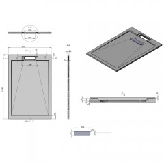Поддон из искусственного камня Esbano ESP-LM128DR