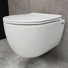 Унитаз подвесной Bloomix Diva MD1211R/UF1 безободковый Ceramic+
