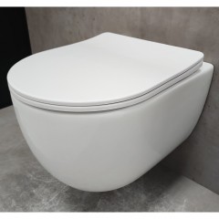 Инсталляция Geberit 458.149.21.1 + кнопка смыва Delta01 115.107.21.1 + унитаз Bloomix Diva MD1211R/UF3 безободковый с сиденьем