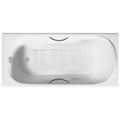 Ванна чугунная Bloomix Waldorf 160x80 BLW168042-H-ANS с ручками и антискользящим покрытием