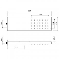 Верхний душ Aquatek AQ2084CR