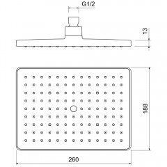 Верхний душ Aquatek AQ2087CR