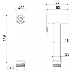 Гигиенический душ Aquatek AQ2057BG