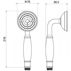 Ручной душ Aquatek Классик AQ2008PG