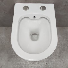 Инсталляция Grohe 38811KF0 + унитаз Bloomix Enjoy AD1304SB Ceramic+ безободковый с биде и смесителем