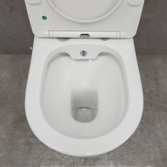 Унитаз Bloomix Salchow AD3093SB/UF1 Ceramic+ безободковый с функцией биде и смесителем