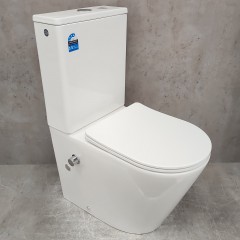 Унитаз Bloomix Salchow AD3093SB/UF1 Ceramic+ безободковый с функцией биде и смесителем