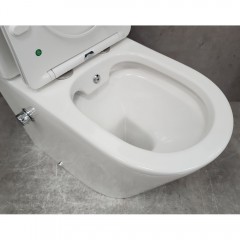 Унитаз Bloomix Salchow AD3093SB/UF1 Ceramic+ безободковый с функцией биде и смесителем