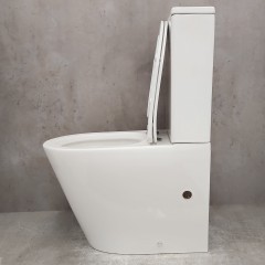 Унитаз Bloomix Salchow AD3093SB/UF1 Ceramic+ безободковый с функцией биде и смесителем