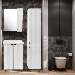 Тумба с раковиной Bloomix Бостон 60 белый BOS60WHTR