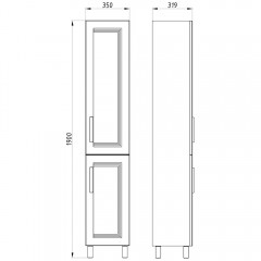 Пенал Bloomix Сорренто 35 SOR35P