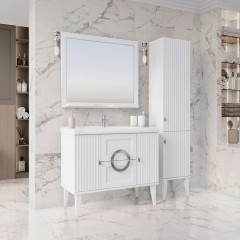 Комплект мебели Bloomix Тайбэй 100 белый TAI100WHK