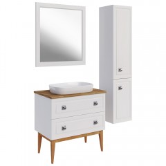 Комплект мебели ASB-Woodline Каталина 80 white
