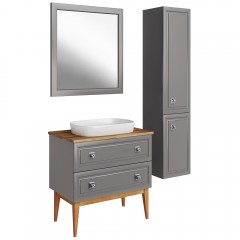 Комплект мебели ASB-Woodline Каталина 80 grey