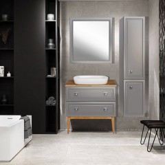 Комплект мебели ASB-Woodline Каталина 80 grey
