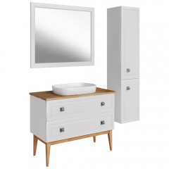Комплект мебели ASB-Woodline Каталина 100 white