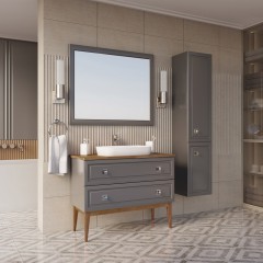 Комплект мебели ASB-Woodline Каталина 100 grey
