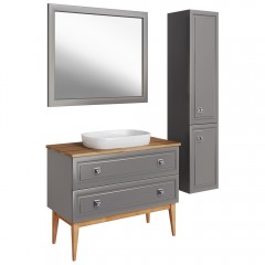 Зеркало ASB-Woodline Каталина 100 grey