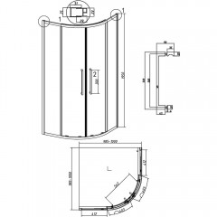 Душевое ограждение Grossman Cosmo 301.K33.02.1010.10.02