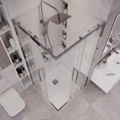 Душевое ограждение Grossman Cosmo 300.K33.02.9090.10.00