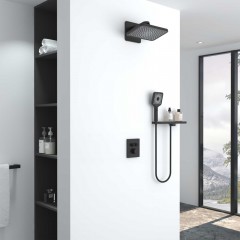 Душевая система встраиваемая Vincea Inspire VSFW-3I21MT4RMB термостат