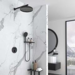Душевая система встраиваемая Vincea Inspire VSFW-3I22MT2RMB термостат
