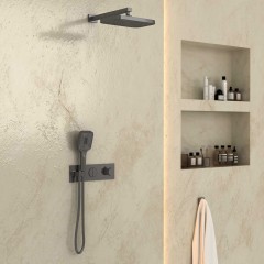 Душевая система встраиваемая Vincea Inspire VSFW-422T1GM термостат