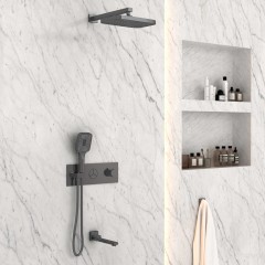 Душевая система встраиваемая Vincea Inspire VSFW-432T1GM термостат