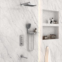 Душевая система встраиваемая Vincea Inspire VSFW-433T1RCH термостат