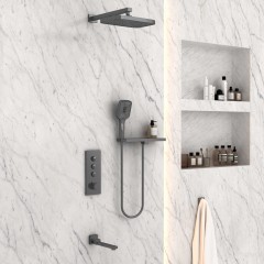 Душевая система встраиваемая Vincea Inspire VSFW-433T1RGM термостат
