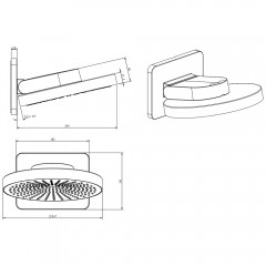 Душевая система встраиваемая Vincea Inspire VSFW-433TI1GM термостат