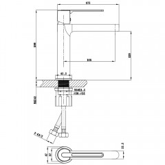 Смеситель для раковины Vincea Rondo VBF-1R1MB