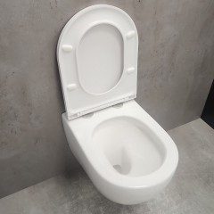 Инсталляция Grohe 38971000+ кнопка смыва Even 38966SH0 белый глянец + унитаз Bloomix Altair 3.0 AD1255T/UF1 безободковый торнадо с сиденьем