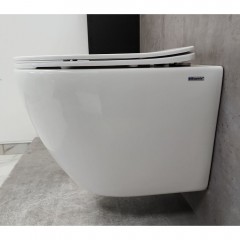 Инсталляция Grohe 38971000+ кнопка смыва Even 38966SH0 белый глянец + унитаз Bloomix Trend 3.0 AD1203T/UF1 безободковый торнадо с сиденьем