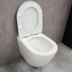 Инсталляция Grohe 38971000+ кнопка смыва Even 38966SH0 белый глянец + унитаз Bloomix Trend 3.0 AD1203T/UF1 безободковый торнадо с сиденьем