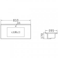 Раковина мебельная Vincea VBS-13980S1