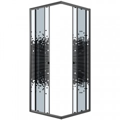 Душевое ограждение Niagara Eco NG-1010-14QBLACK